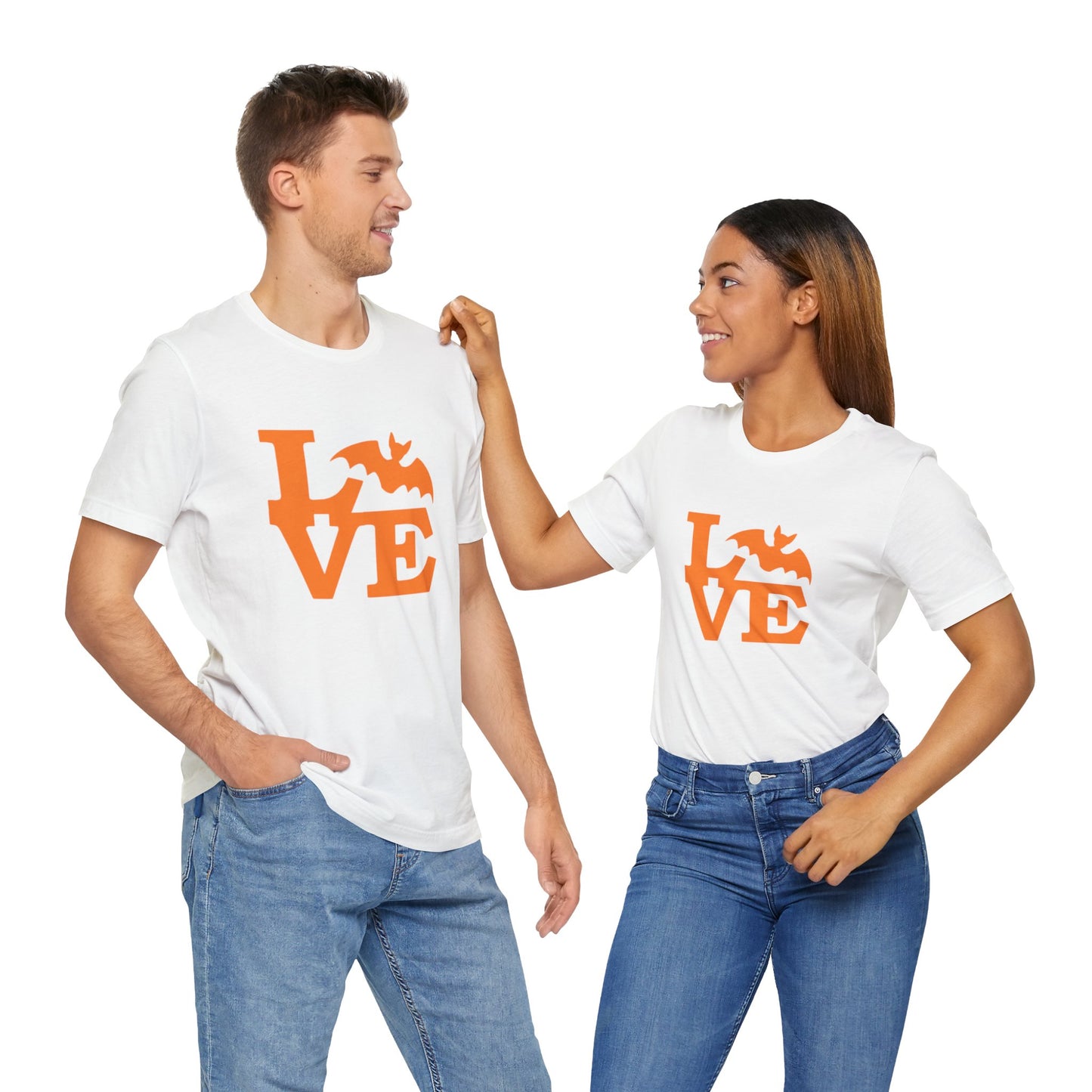 Men's / Women's / Unisex Halloween "Love" Bat Tee