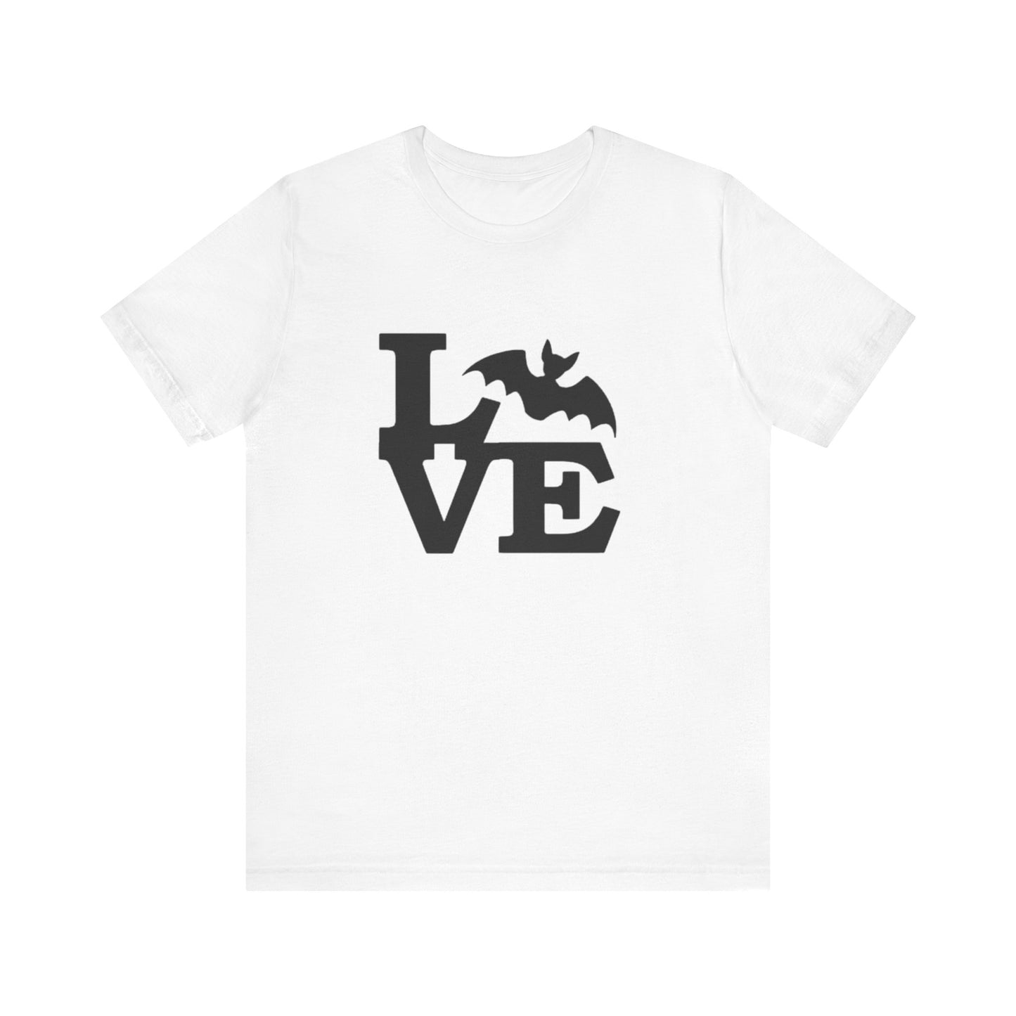 Men's / Women's / Unisex Halloween Bat "Love" Tee