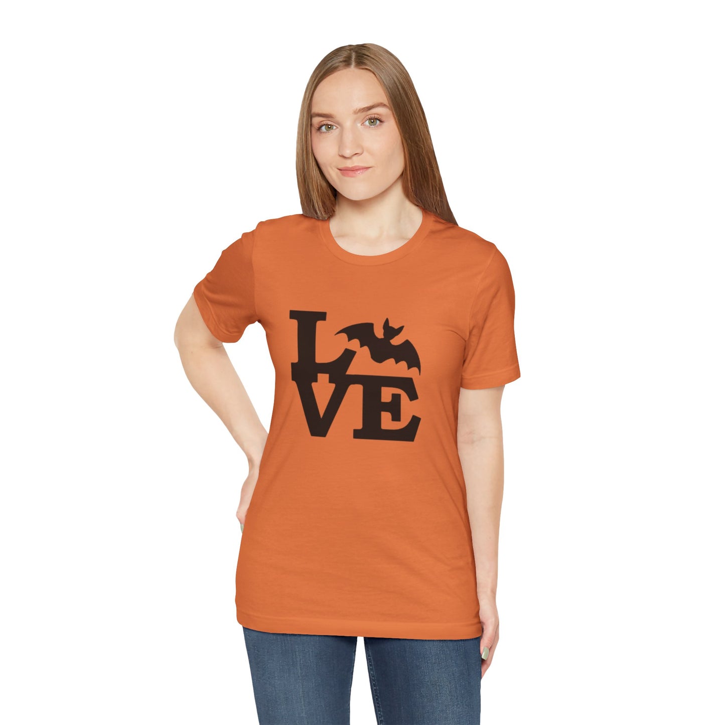 Men's / Women's / Unisex Halloween Bat "Love" Tee