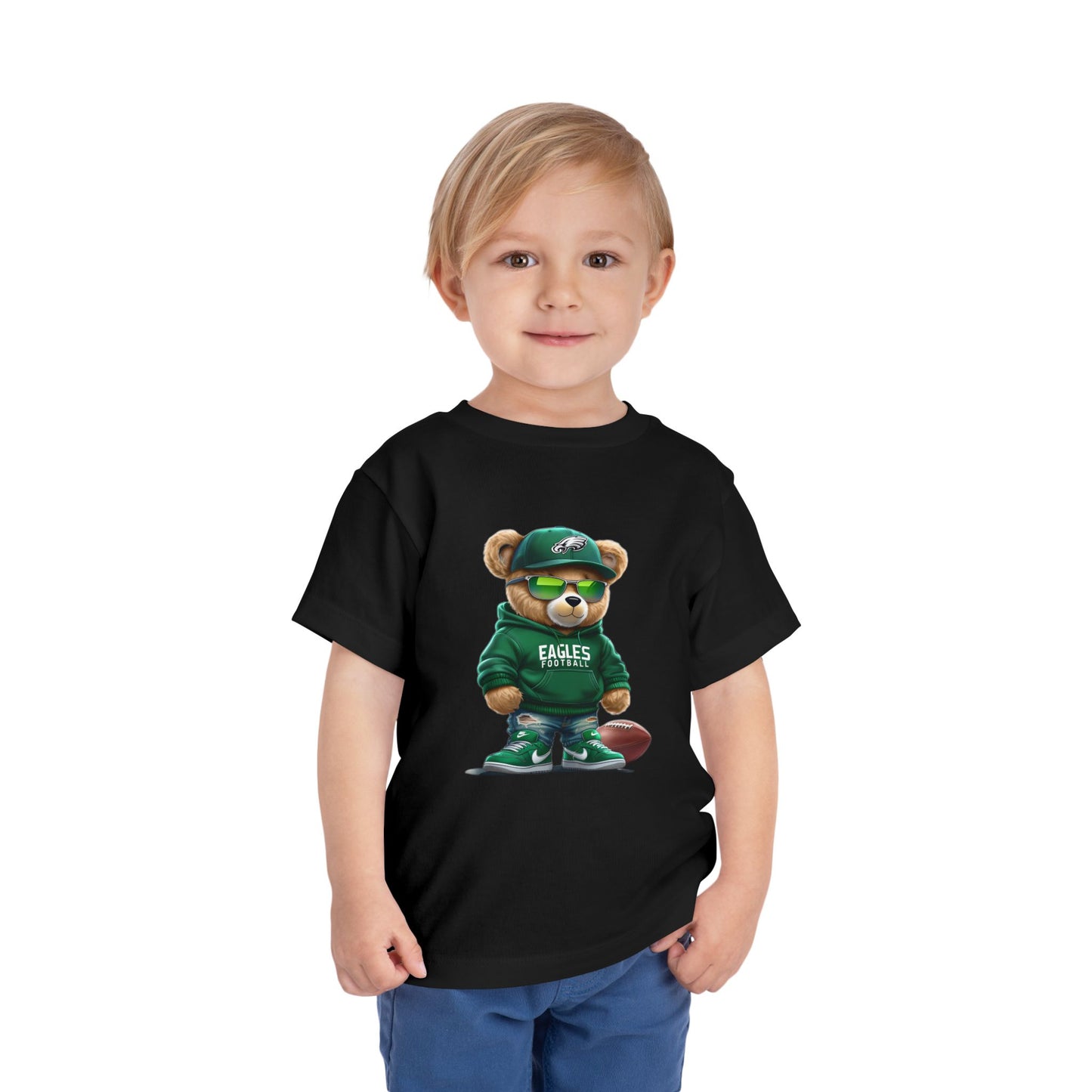 Toddler Philadelphia Eagles Themed Teddy Bear Tee