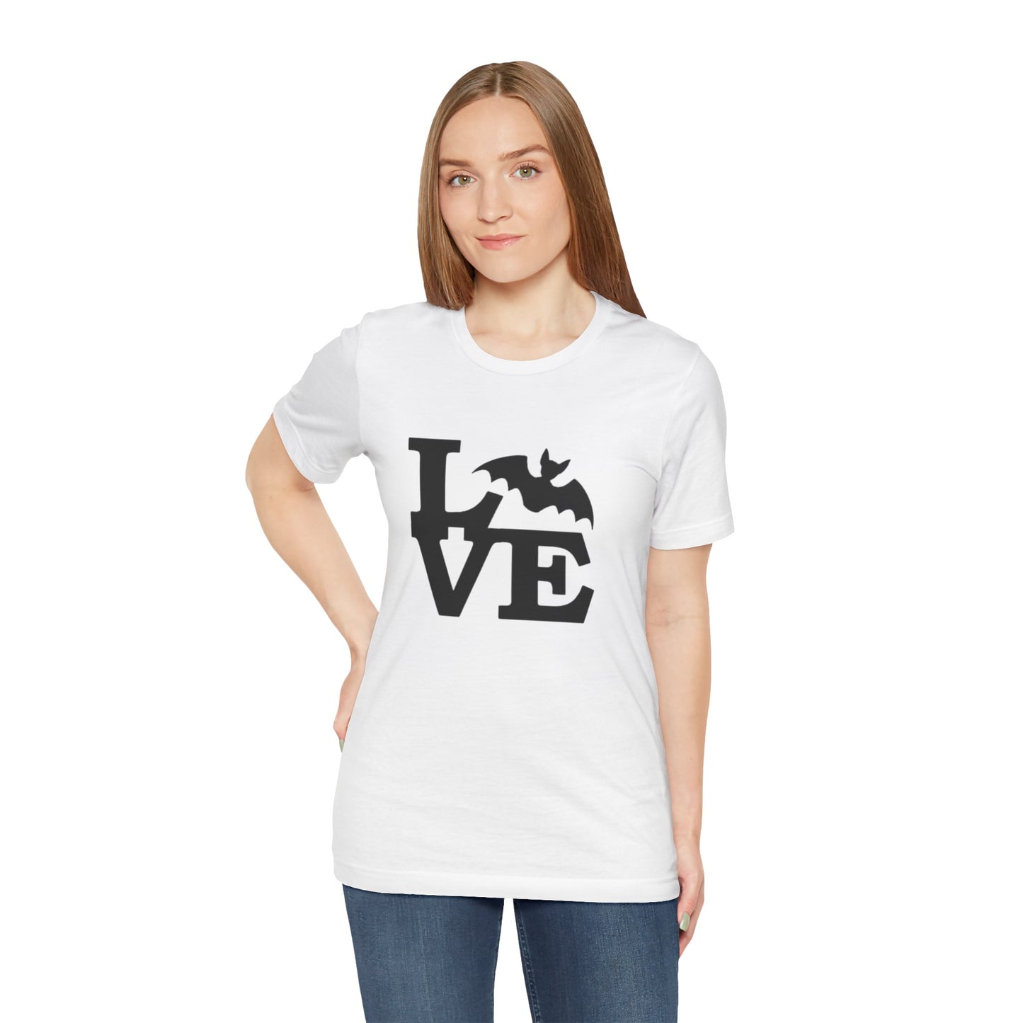 Men's / Women's / Unisex Halloween Bat "Love" Tee