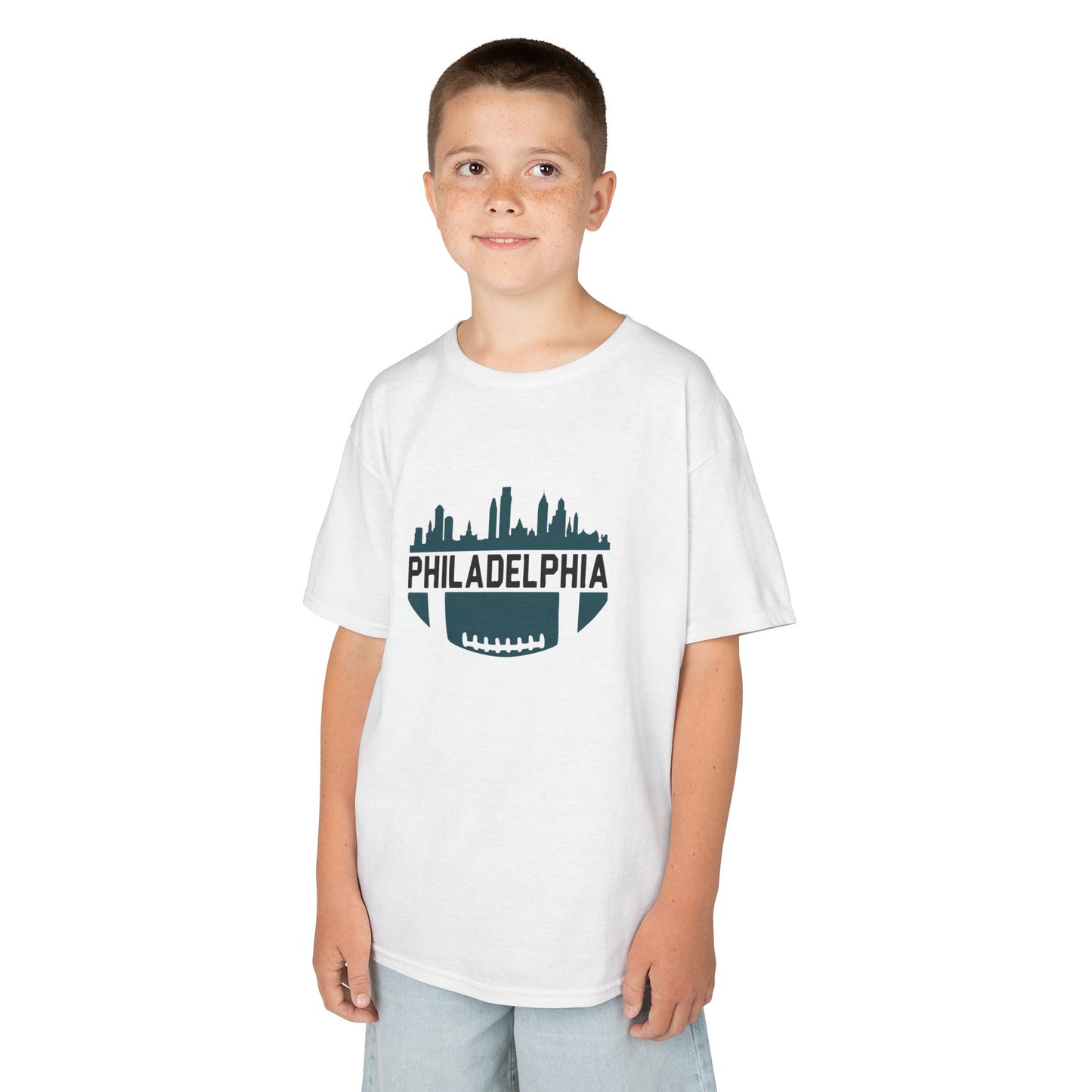 Boy's / Girl's / Youth "Philadelphia Skyline" Eagles Fan Shirt