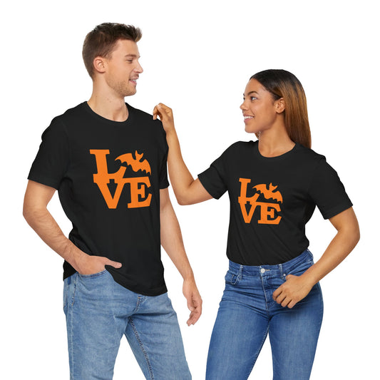 Men's / Women's / Unisex Halloween "Love" Bat Tee