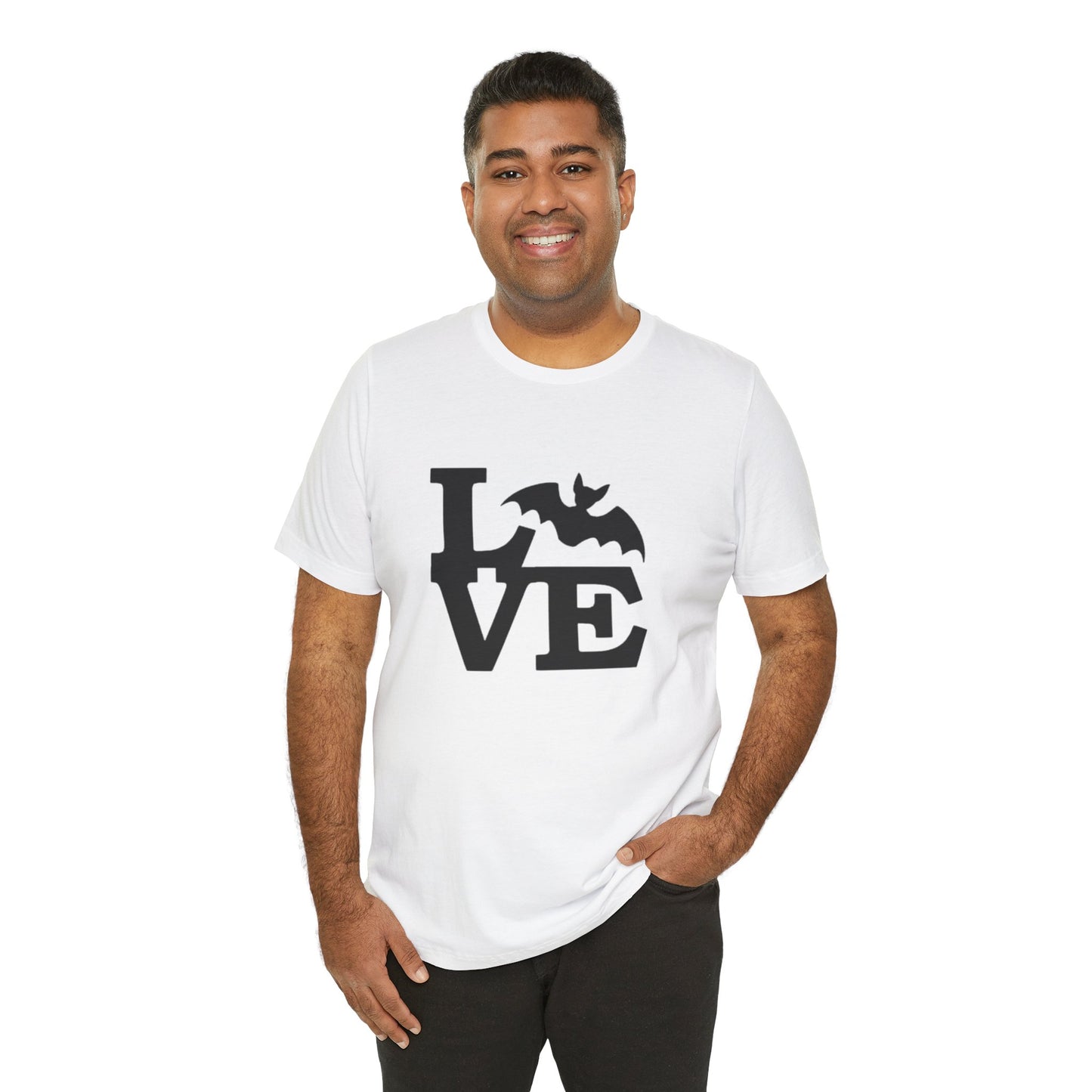 Men's / Women's / Unisex Halloween Bat "Love" Tee
